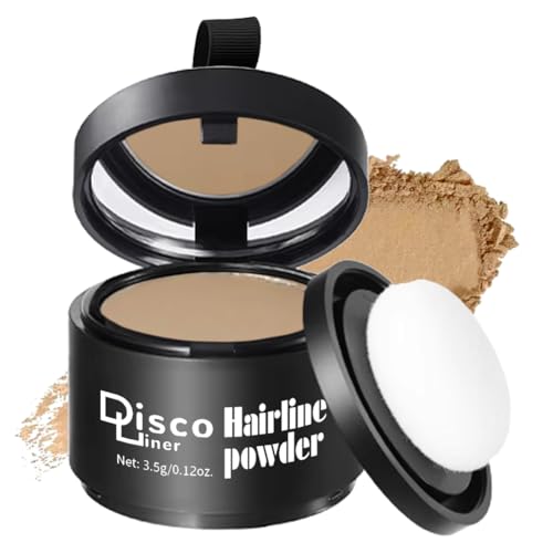Invisible Hairline Powder, Volumizing Hair Fibers to Cover Thinning Hair Bald Spots, Instant Root Touch Up, Natural Look for Hair Loss, Receding Hairlines, Water Resistant