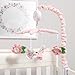 The Peanutshell Crib Mobile for Girls - Pink Musical Baby Crib Mobile with 12 Lullabies, Flower Baby Mobile Crib Pink Floral Nursery Decor