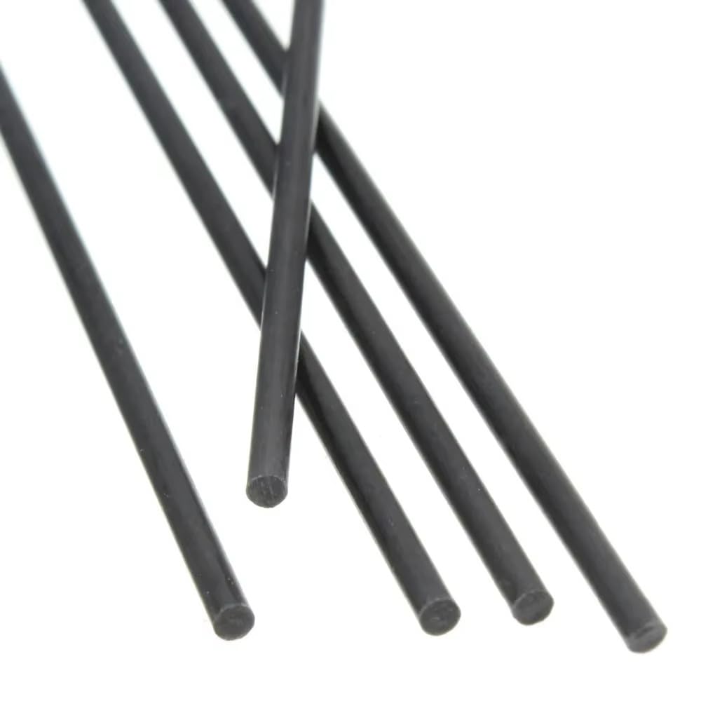 Barra Solida Rotonda In Fibra Di Carbonio Lunghezza 500 Mm Palo In Carbonio Di Vario Diametro for Progetti Di Modellismo(12.7x500mm 1pcs)