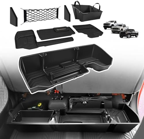 VaultsOnWheels Under Seat Storage Box Fit for 2019-2026 Chevy Sil...
