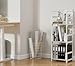 FIDUCIAL HOME 3 Tiers Small Bookshelf Book Shelf White Kids Bookcase Mini Short Book Rack Storage Organizer Easy Assemble, Sturdy