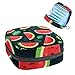 RODAILYCAY Sanitary Napkin Storage Bag, Zipper Period Pouch for Teen Girls Women, Portable Menstrual Tampons Collect Bags Watermelon