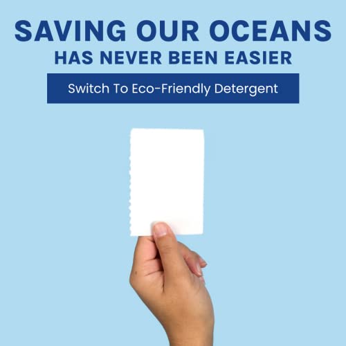 Blue Water, Laundry Detergent Sheets, 64 Count (Up To 128 Loads) - Tru Earth Costs 199% More Than Us, Earth Breeze Costs 70% More #TOP3