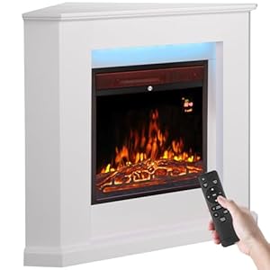 Bakaji Zürich Elektrischer Eckkamin 2000W