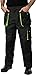 Produktbild Mazalat Arbeitshosen männer mit Kniepolstertaschen, Größen S-XXXL, Arbeithose Herren, Arbeitshose, Arbeits Hose, Cargo Hosen, Qualitat Schwarz/Grün 46