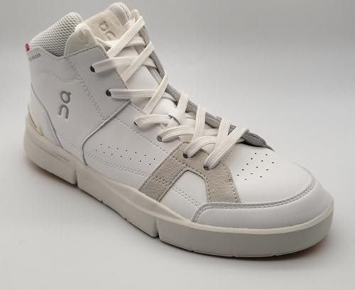 On The Roger Clubhouse Mid Women's Sneakers, Shoes, Mid Cut, White Sand, 9.5 US3