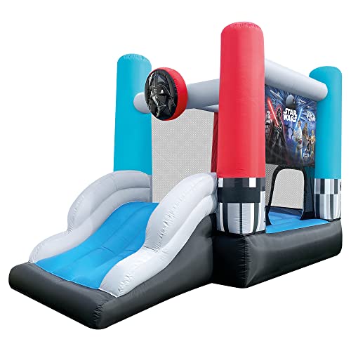 image for Funormous Star Wars Bounce House with Slide, Indoor Outdoor Darth Vade