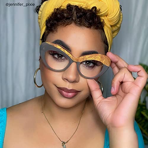Image of Voogueme Vooglam Thick Cat Eye Blue Light Blocking Glasses for Women, Block UV Anti Eyestrain Eyewear Lolade