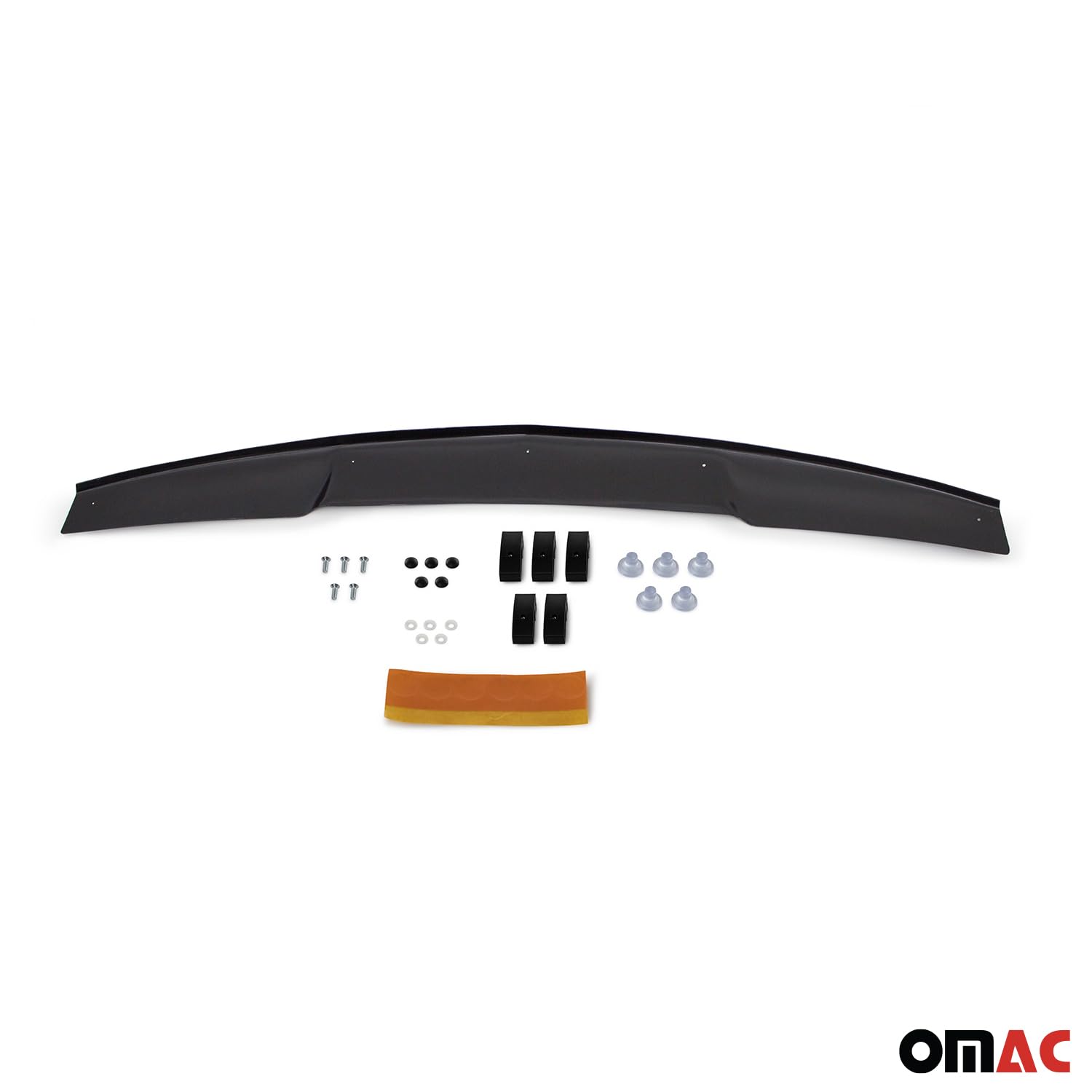 OMAC Motorhaube Deflektor Insektenschutz kompatibel mit Mitsubishi L200 2006-2015 Dunkel