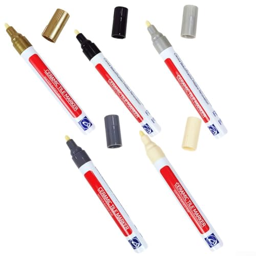 Rotulador de costura multicolor para azulejos, secado rápido, solución impermeable perfecta para proyectos de mejora del hogar (beige)