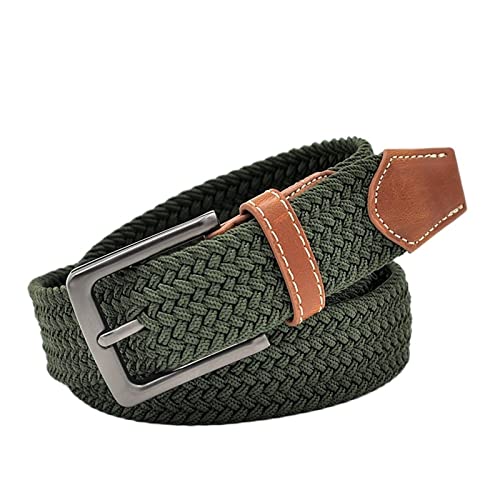 Elastic Belts For Men Woven Braided Fabric Comfort Stretch Casual Belts Men2