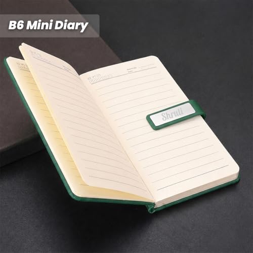 Image of Giftana 4 in 1 Personalized Diary with Pen, Mobile Stand and Coffee Tumbler 510ml Gift Set for Men & Women, Customized Gifts for Doctors, Personalised New Year Corporate Gift Set for Employee (Green)