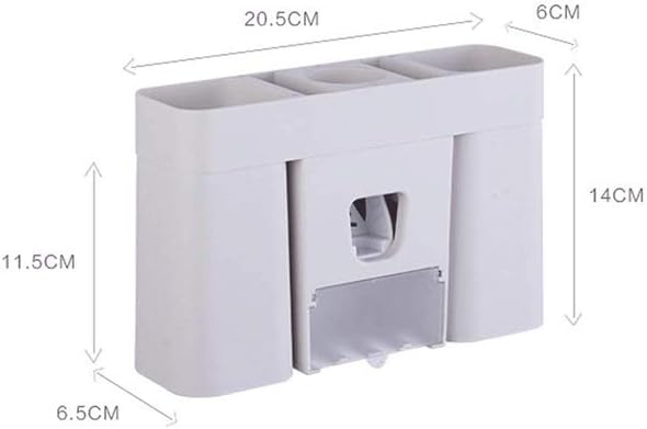 Plastic Toothbrush Cup Holder, Wall-Mounted Washing Set
