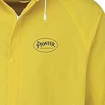 Pioneer V3010560-L Vented Rain Jacket - 2 Large Cargo Pockets, Yellow, L