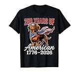 250 Years 1776–2026 USA Flag Dog Dachshund 4th of July T-Shirt