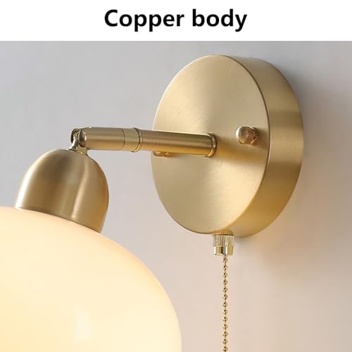Lámpara de pared E27 interior moderna con interruptor de extracción para pasillo y hogar 2
