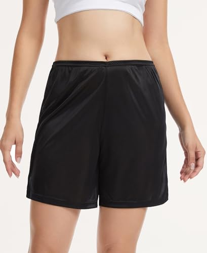 Image of GYS Women's Slip Shorts, Anti Chafing Culotte | Smooth anti-chafe, Quick dry, Lightweight, Tagless, Adjustable waist, Under dress & lounge