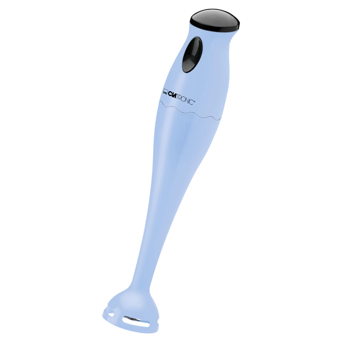 Clatronic SM 3577 Mixeur plongeant avec moteur puissant de 180 W, lame anti-​choc en acier inoxydable avec bol mélangeur transparent de 500 ml et œillet de suspension, bleu, plastique bleu