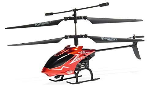 Carson – Nano Tyrann IR – Mini RC Helikopter, Robustes RTF (Ready to Fly) Modell für Einsteiger, mit 2- Kanal IR-Fernbedienung, für Kinder ab 8 Jahren, Rot