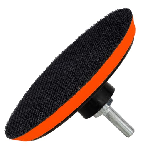 PARENCE.- 125mm M14 Schleifteller mit Adapter -Stützscheibe für Schleifer und Bohrer – Kompatibel mit Exzenterschleifern – Drehzahl 12.500 U/min
