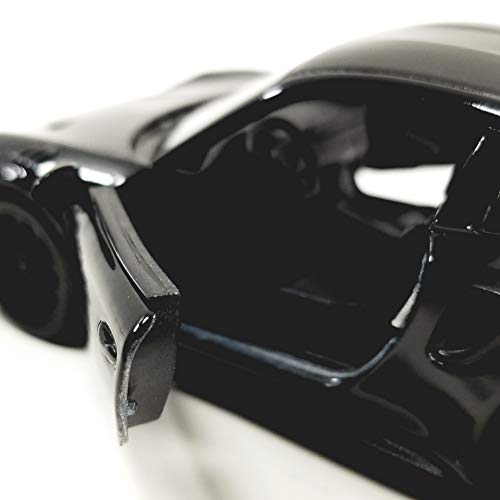 Kinsmart Porsche 911 Gt2 Triple Black Hard Top 1/36 Scale Diecast Car, Plastic, Metal