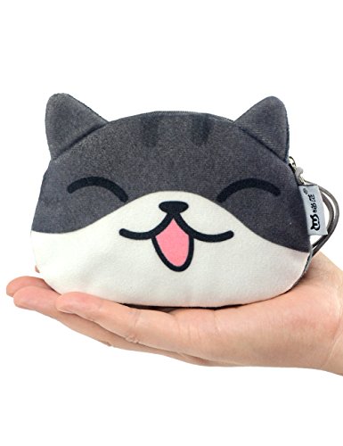 Popuct Cartoon Cute Cat Face Bag Zipper Case Coin Money Purse Wallet (C) #TOP1