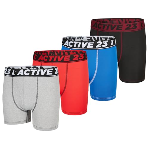 Boys Boxer Briefs - Pack of 4, 5 or 6 - Comfortable and Durable Underwear