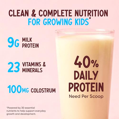 Image of Wellbeing Nutrition Kids Superfuel 7+years |Zero Added Sugar |9g Milk Protein Isolate, 23 Vitamins & Minerals, 100mg DHA, 3g Fiber, Probiotics |Height Growth, Immunity & Brain| Vanilla, Nutrition Drink Powder, 400g