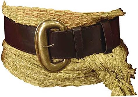 Windlass Wide Brown Leather Pirate Belt with Brass Buckle- Ren Faire Costume, LARP, Reenactment, and Cosplay