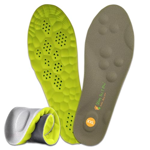 Slim Feet PRO Plantilla Nube Confort Ortopédica XXL 43-44 – Amortiguadora y Transpirable | Antideslizante | Alivio para Pies, Rodillas y Espalda – Hombre & Mujer