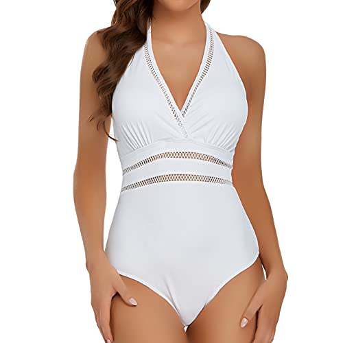 Edelqual One Piece Swimsuit for Women High Cut Swimwear Cutout Sexy Monokini Tummy Control Bathing Suit3