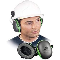 Seguridad Auditiva Industrial 3M PELTOR X1P3 Orejeras para casco con anclaje P3E 26db (1 orejera/caja), verde