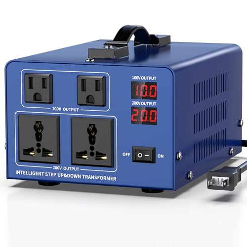 Amazon.co.jp: JARXIOKE 2000W 変圧器 100Vから200V アップトランス