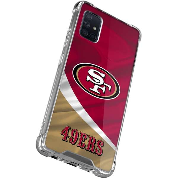 Skinit Clear Phone Case Compatible with Galaxy A71 5G - Officially Licensed NFL San Francisco 49ers Design