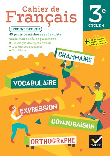 Cahier de Français 3e Ed. 2024 - Cahier élève