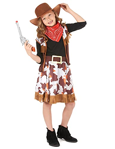 DEGUISE TOI - Déguisement Cowboy de louest Fille - M 7-9 Ans (120-130 cm)