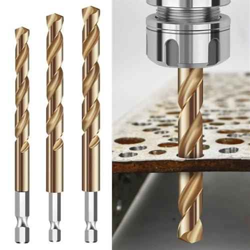 Foret hélicoïdal à tige hexagonale 1/4 de rechange pour outils électriques