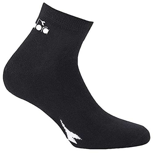 Diadora Chaussettes Sportswear Homme N'irrite Pas, Socquettes Homme, Soft Touch, Ajustement Parfait (Lot de 6), Noir, 43-46 - Image 3