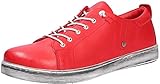andrea conti pantoletten grau Flexible Laufsohle Andrea Conti 0347891 Damen Schnürschuhe Leder Halbschuhe Schnürer, Schuhgröße:39 EU, Farbe:Rot