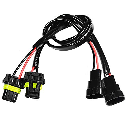 HUIQIAODS H11 H8 Keramik Kabelbaum Weiblicher Adapter Buchsenstecker für Nebelscheinwerfer Scheinwerfer (9006 9005 HB3 HB4 Stecker und Buchse)