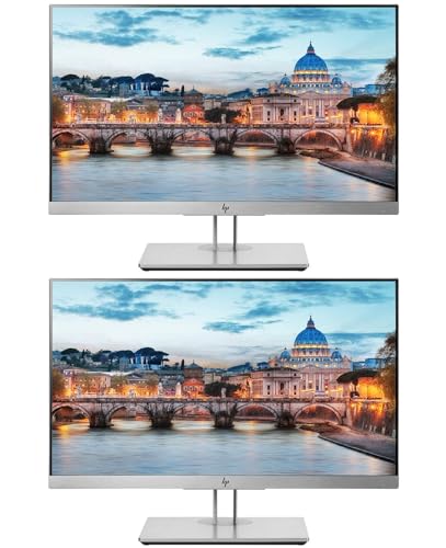 Image of HP EliteDisplay E223 21.5 Inch IPS LED Backlit Monitor 2-Pack, FHD 1920 x 1080