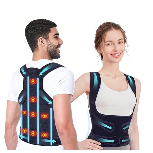 WVWMYM Corrector Postura Espalda, 8 Imanes Back Posture Corrector, Espalda Recta Soporte Ajustable Cuello, Hombros, Espalda, Corrección Escoliosis y Joroba Proporciona Forma Mujer Hombre