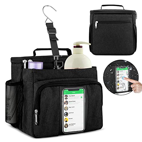 Bukere Shower Caddy Tote Bag, Portable Shower Caddy for College Dorm Travel, Separate Compartment, Large Capacity, Quick Dry Mesh Base, Hanging Toiletry Bath Bag for Student, Gym, Camp, Women Men by Bukere - Used condition - US$14.92