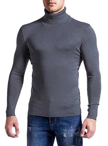 Pull à col roulé extensible et slim pour homme actif par Evoga