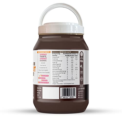 Image of Trubite Chocolate Peanut Butter (Crunchy) (2.5 kg) | High in Protein | Goodness of Dark Chocolate | No Cholesterol | Rich in Antioxidant (2.5KG)