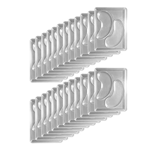 Voiakiu Parche para Ojos - Parches para Ojos Bricolaje - Moldes Reutilizables para bandejas Parches oculares, moldes caseros para Parches oculares, Transparentes, 12 Piezas / 24 Piezas