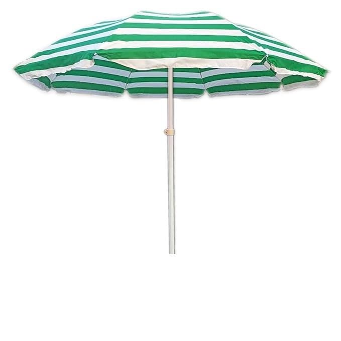Image of 7 Feet Heavy Duty Garden Umbrella Big Size Waterproof UV Protected Wind Resistant Outdoor Use with Stand
