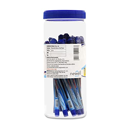 Image of Reynolds JIFFY GEL 50 PENS JAR, BLUE Gel Pen Gell Pen