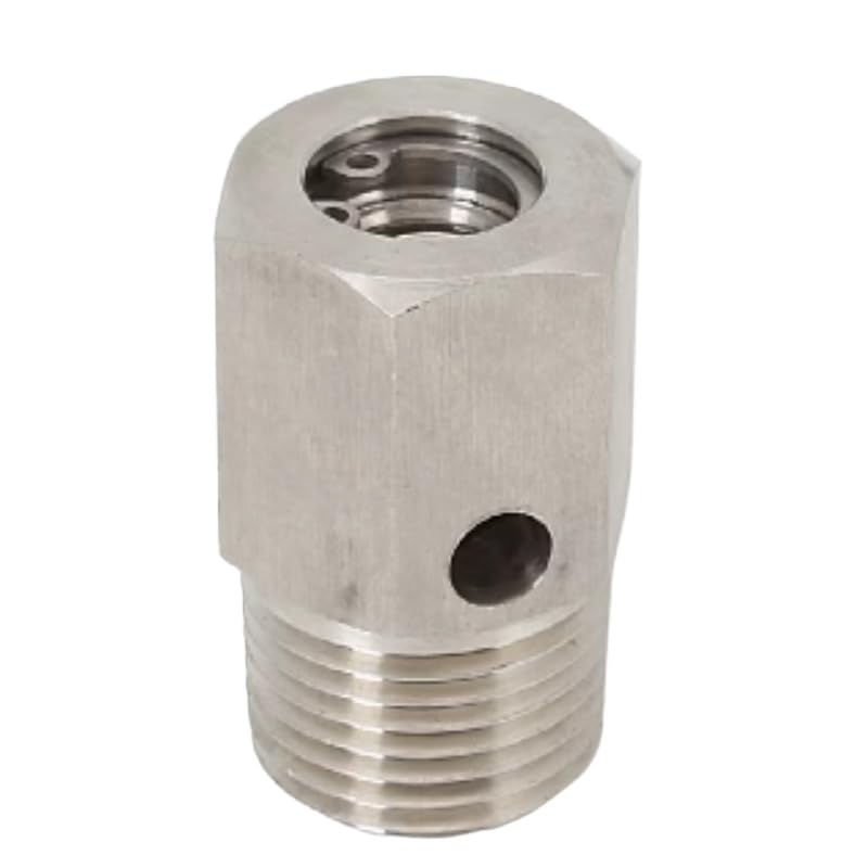 Valvola di scarico manuale ad alta pressione da 1 pezzo | Valvola di scarico dell'ugello di sicurezza in acciaio al carbonio 304 316L(316L NPT3/4 (outer hexagon))