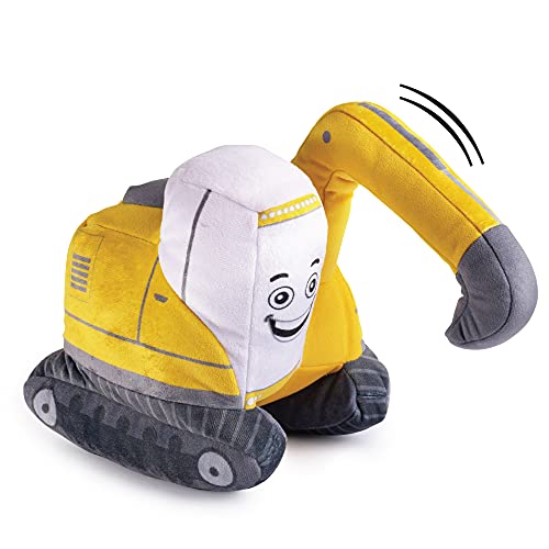 Excavator Plush Toy Truck with Sound | Plush Construction Stuffed Toy | Excavator Toy Truck | Plush Stuffed Construction Truck | Plush Toy Excavator | Excavator Truck Toy for Toddlers
